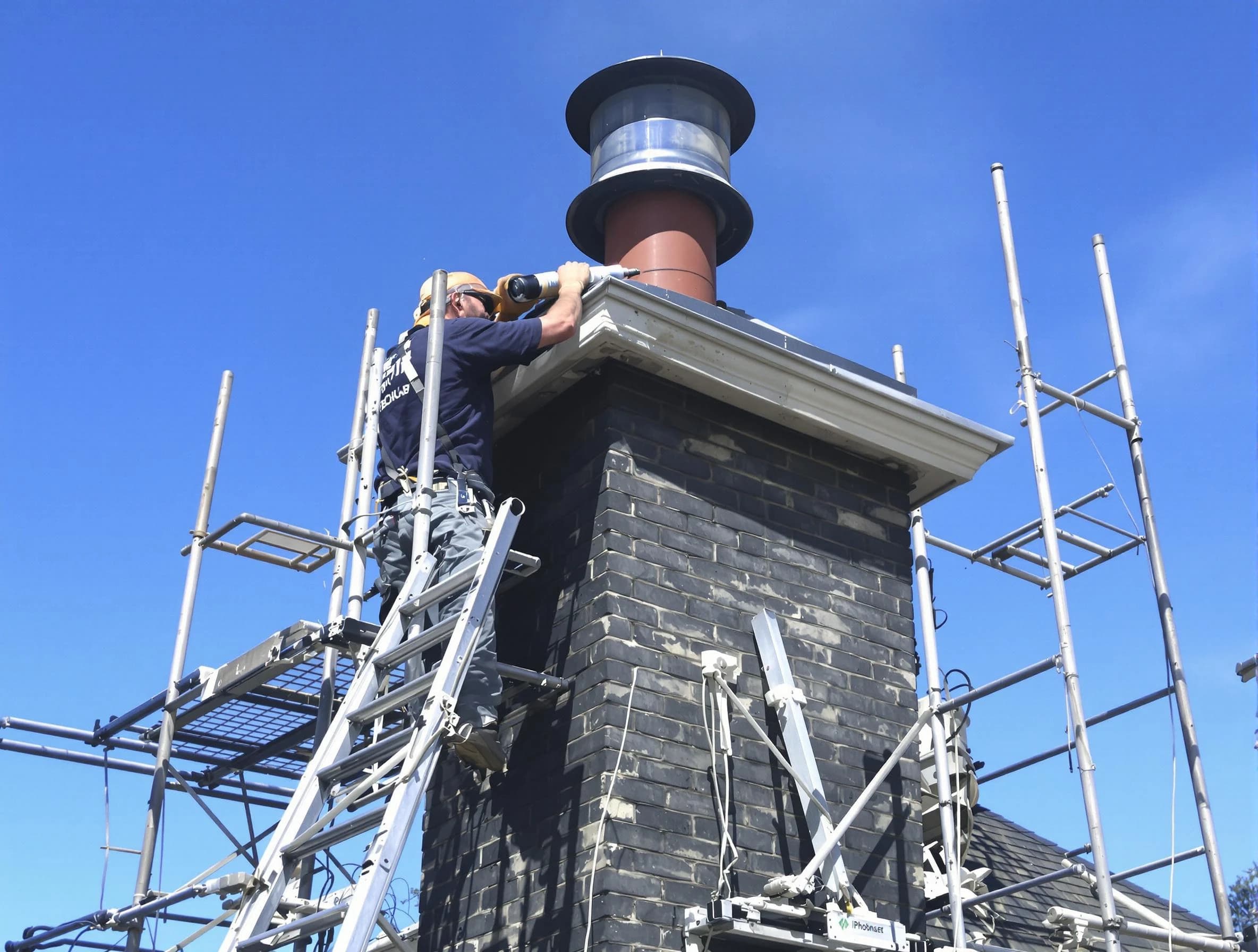 Sturdy chimney crown finished by Tucker Chimney Sweep in Tucker, GA