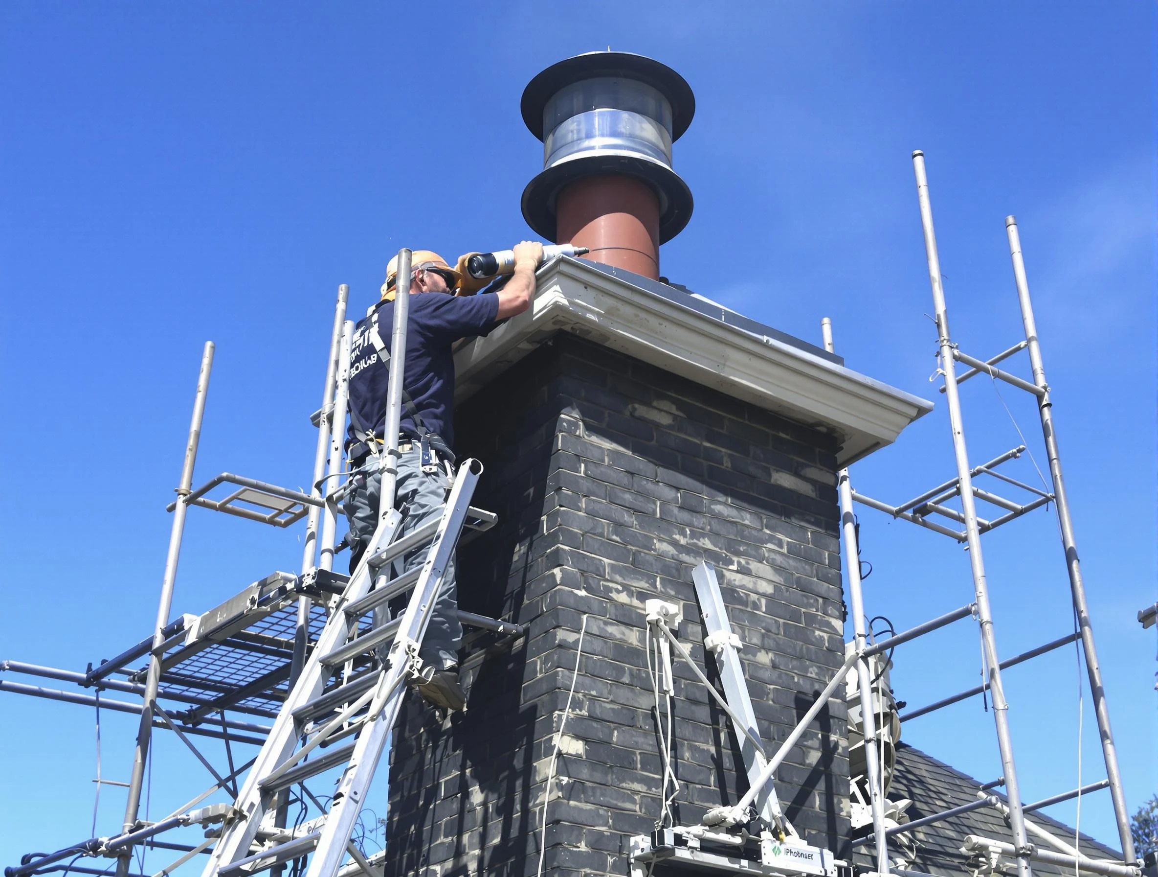 Sturdy chimney crown finished by Tucker Chimney Sweep in Tucker, GA