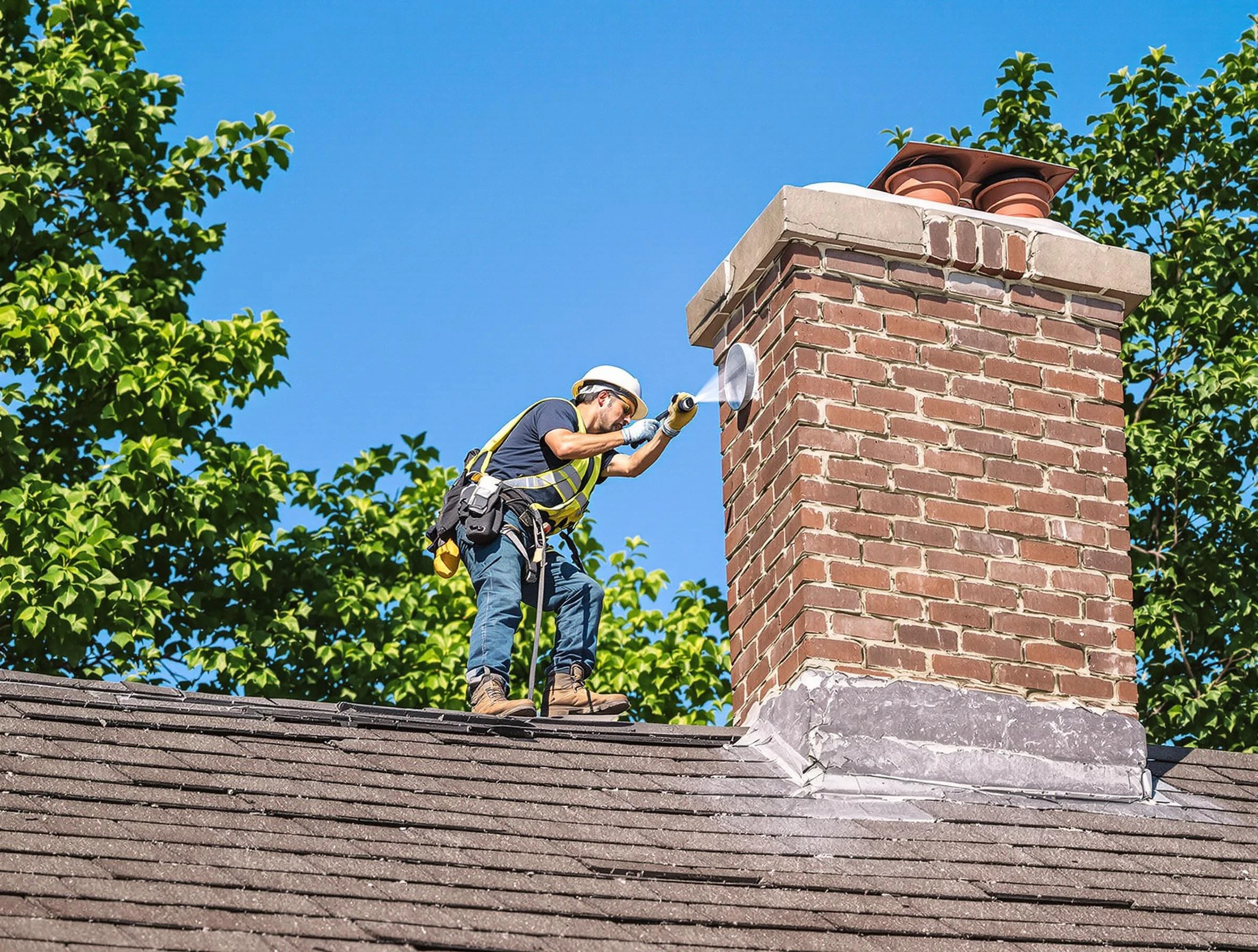 Tucker Chimney Sweep performing an inspection with advanced tools in Tucker, GA