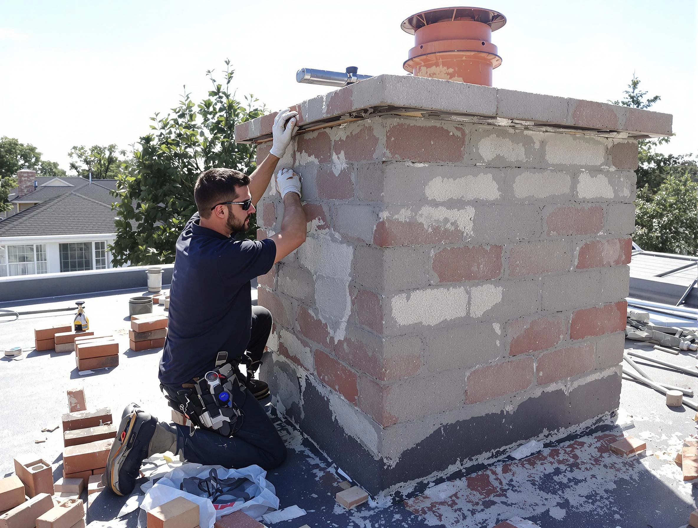 Advanced chimney repair process by Tucker Chimney Sweep in Tucker, GA