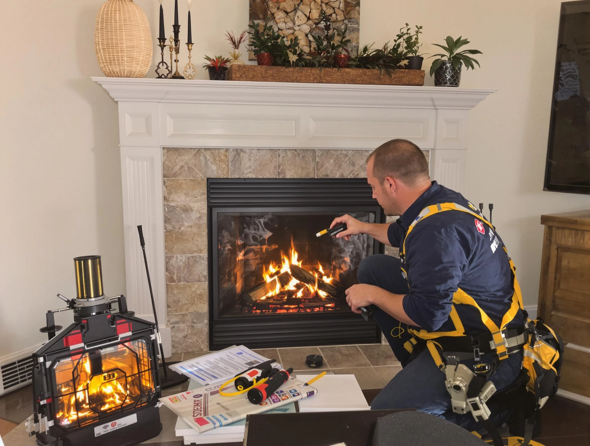 Safety-focused fireplace inspection by Tucker Chimney Sweep in Tucker, GA